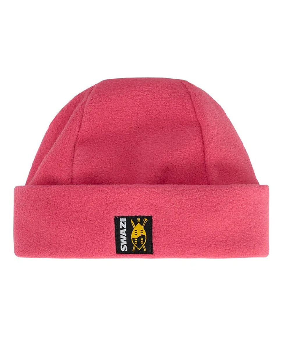 Petal Pink coloured Swazi Kids Hasbeanie on white background #colour_petal pink