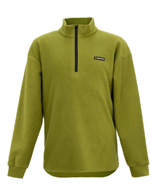 Waxeye Green coloured Swazi Kids Micro Shirt on white background #colour_waxeye-green