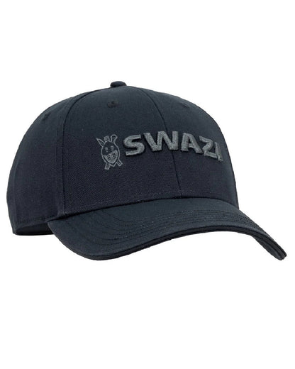Black coloured Swazi Legend Cap on white background #colour_black