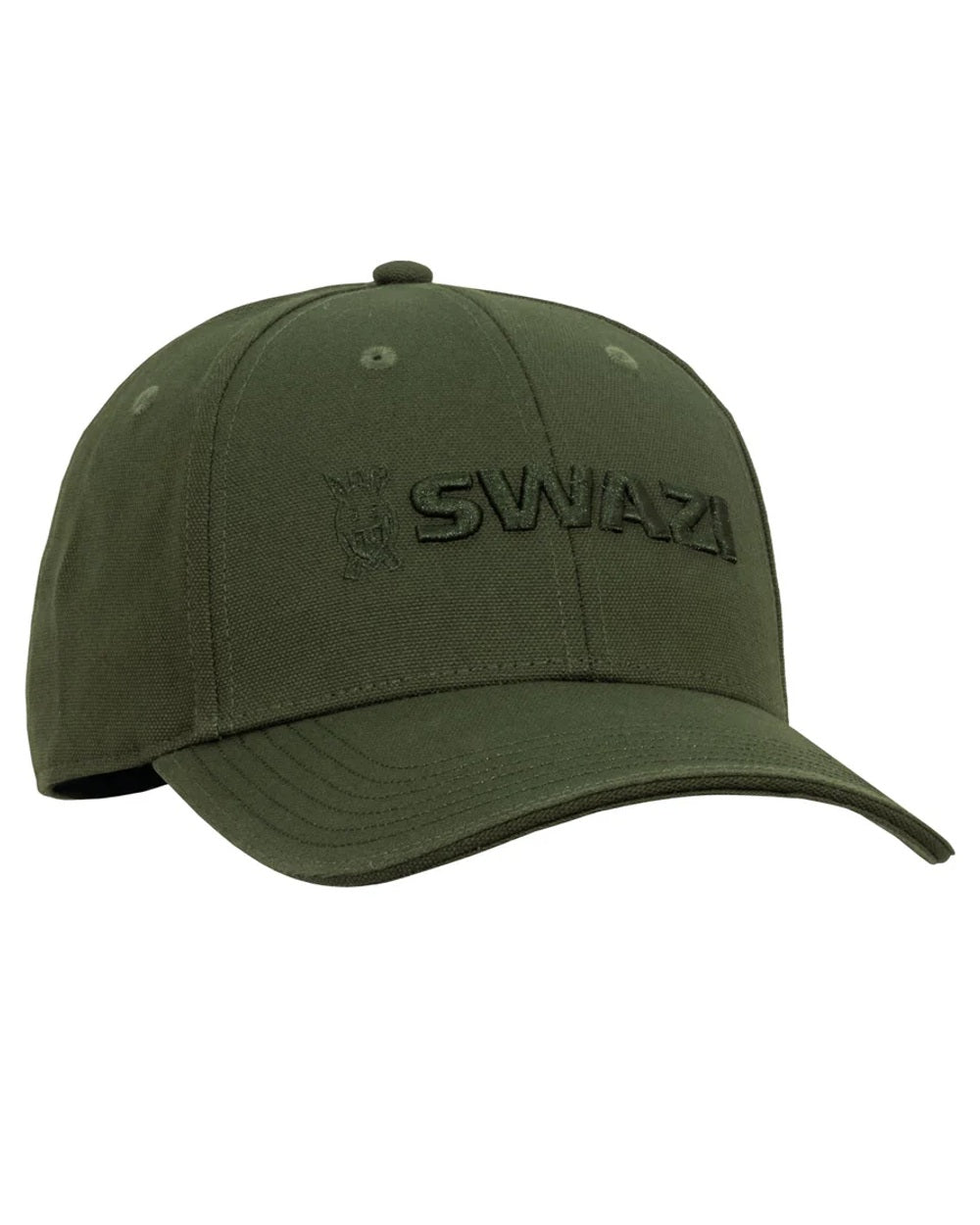 Olive coloured Swazi Legend Cap on white background #colour_olive