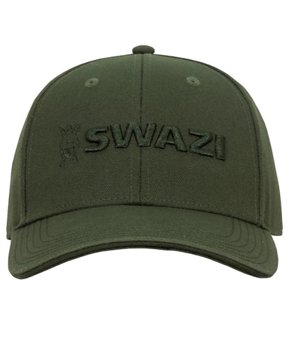 Olive coloured Swazi Legend Cap on white background #colour_olive
