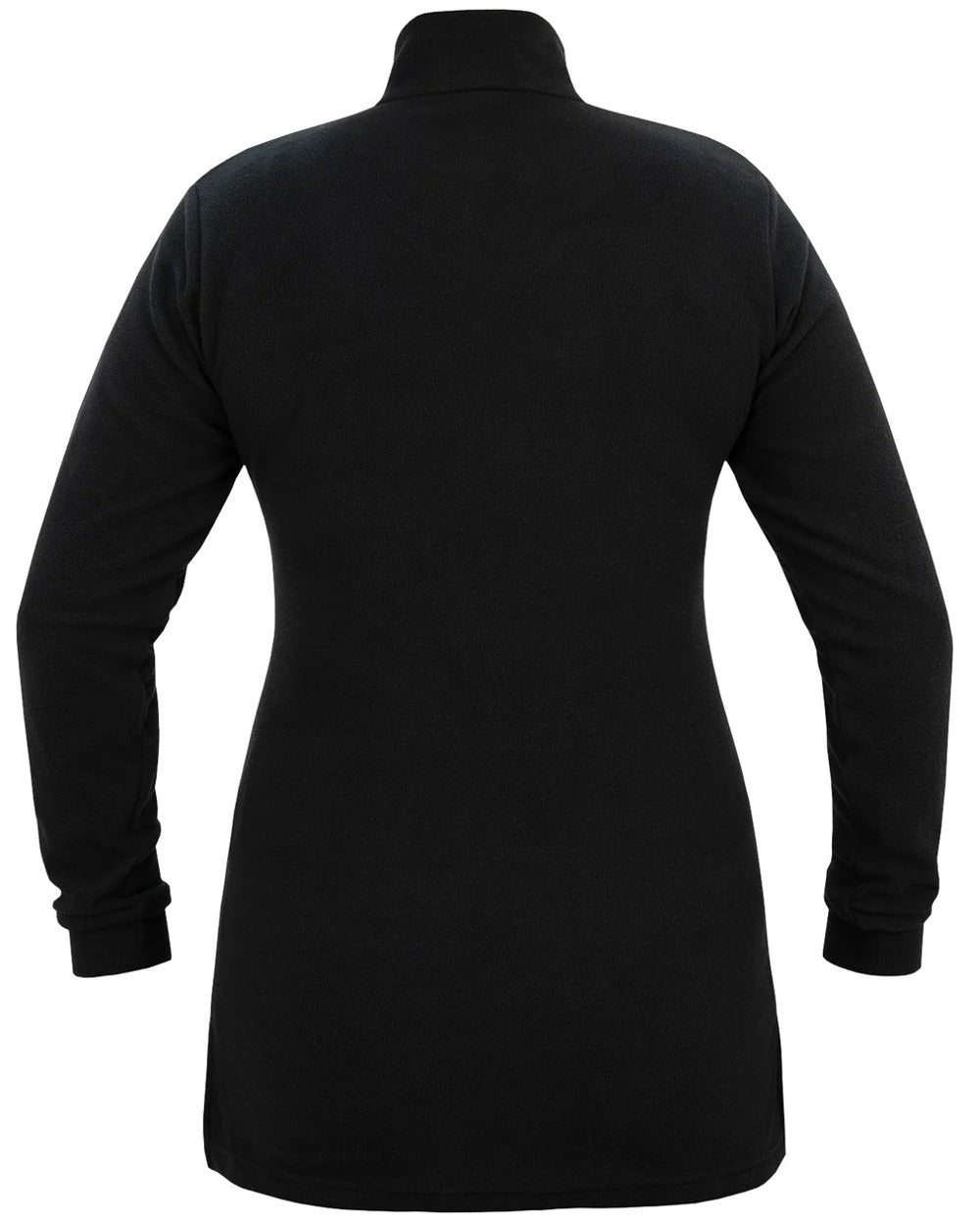 Black coloured Swazi Leithen Top on white background #colour_black