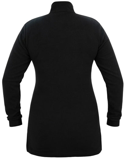 Black coloured Swazi Leithen Top on white background #colour_black