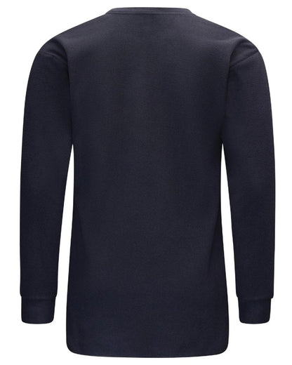 Black Coloured Swazi Long Sleeve Micro Top on white background #colour_black