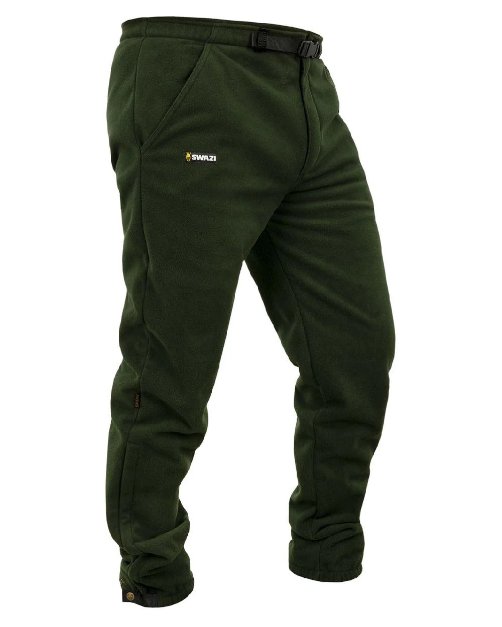 Olive Swazi Mens 4Wd Pants on white background #colour_olive