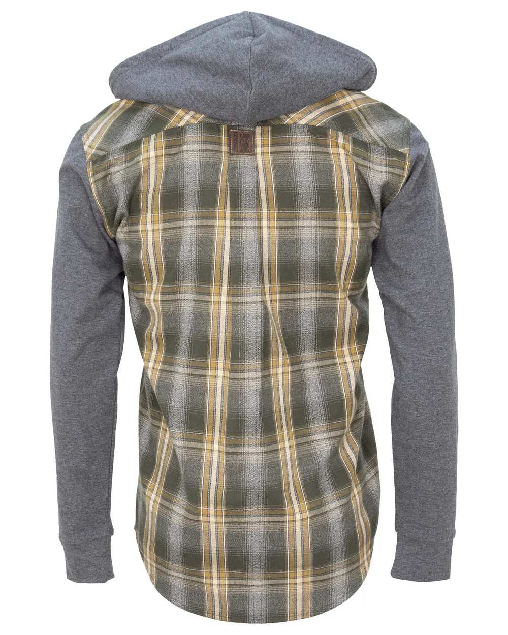 Olive coloured Swazi Mens Apprentice Shirt on white background #colour_olive