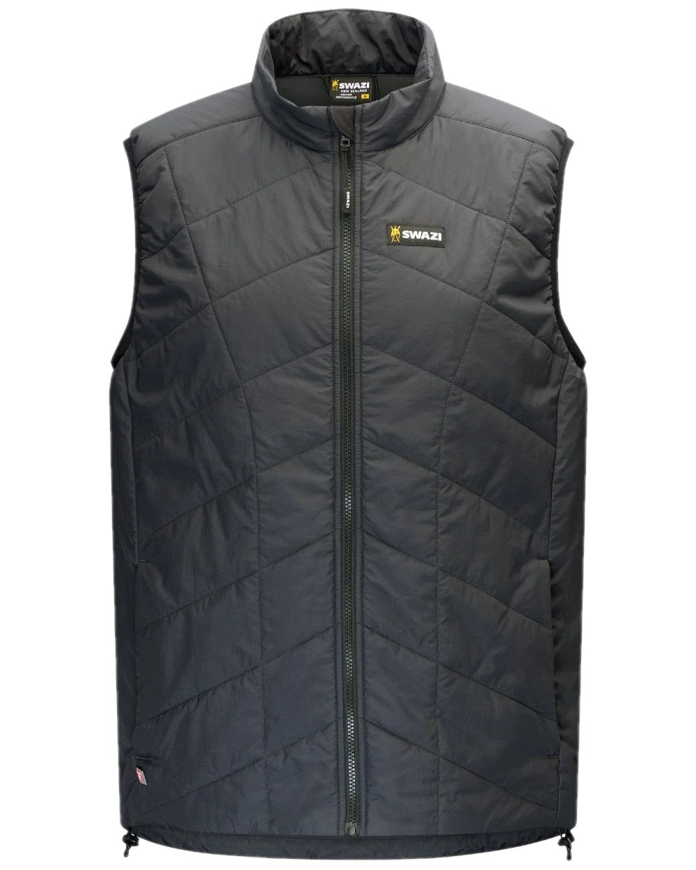 Granite Coloured Swazi Mens Chamois Lightweight Insulation Vest on white background #colour_granite