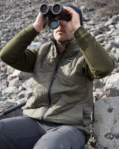 Ranger Coloured Swazi Mens Chamois Lightweight Insulation Vest on outdoor background #colour_ranger