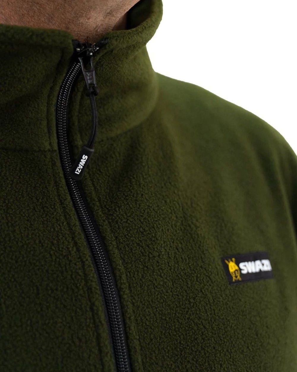 Olive Coloured Swazi Doughroaster on white background #colour_olive