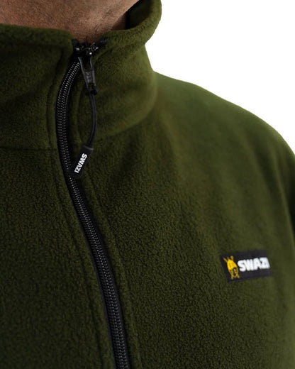 Olive Coloured Swazi Doughroaster on white background #colour_olive