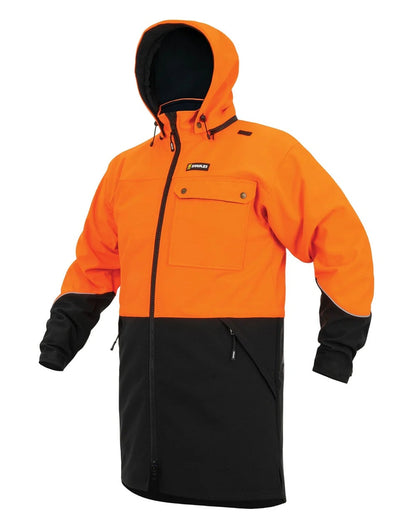 Blaze Black Mens Finga Pointa Jacket on white background #colour_blaze-black