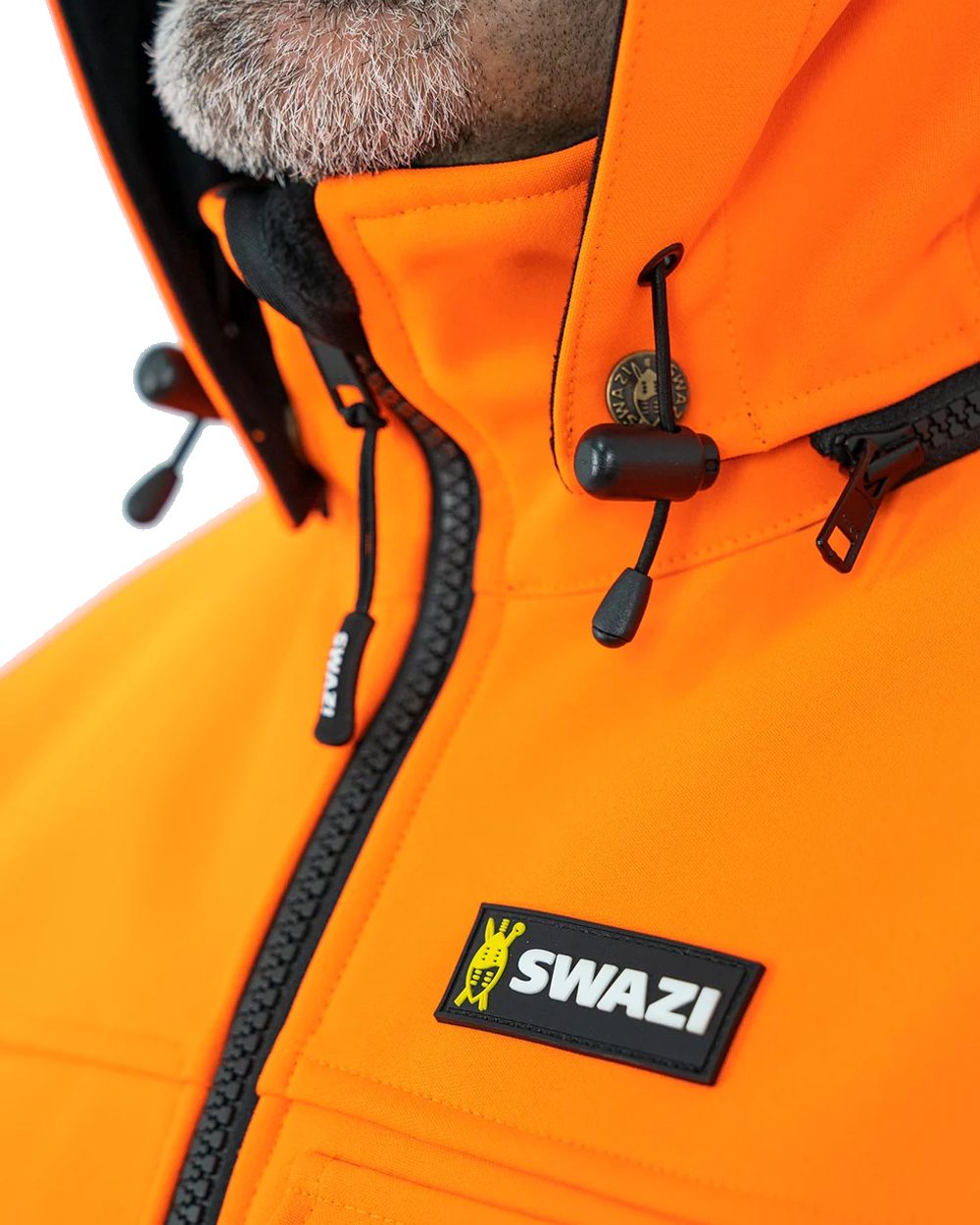 Blaze Black Mens Finga Pointa Jacket on white background #colour_blaze-black