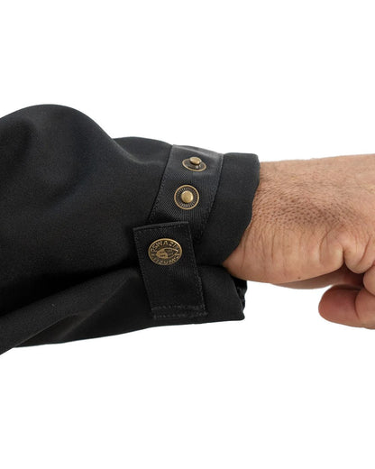 Blaze Black Mens Finga Pointa Jacket on white background #colour_blaze-black