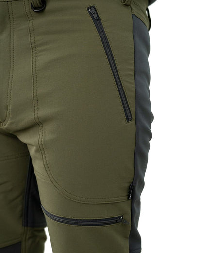 Gran Green coloured Swazi Mens Forest Pants on white background #colour_gran-green