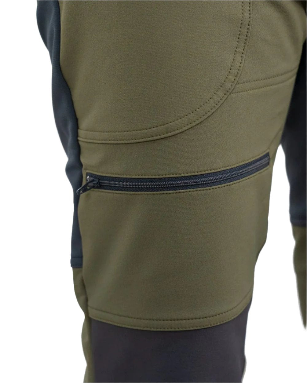 Gran Green coloured Swazi Mens Forest Pants on white background #colour_gran-green