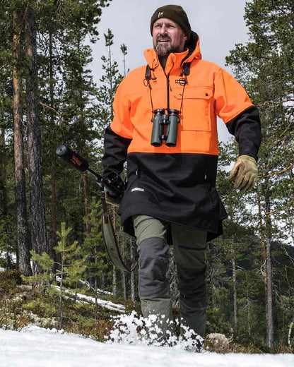 Gran Green coloured Swazi Mens Forest Pants on forest background #colour_gran-green