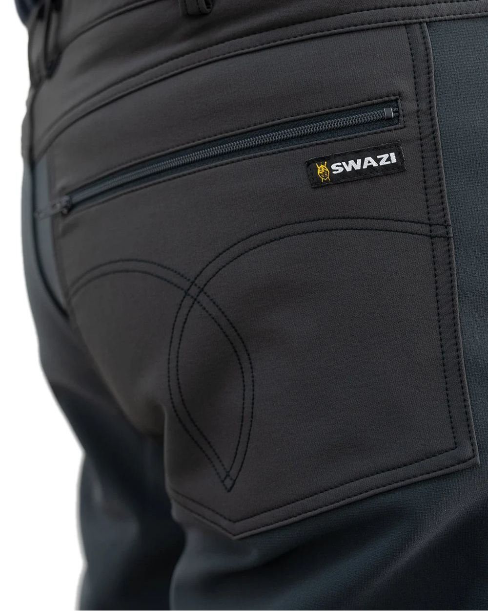 Iron Sand coloured Swazi Mens Forest Pants on white background #colour_iron-sand