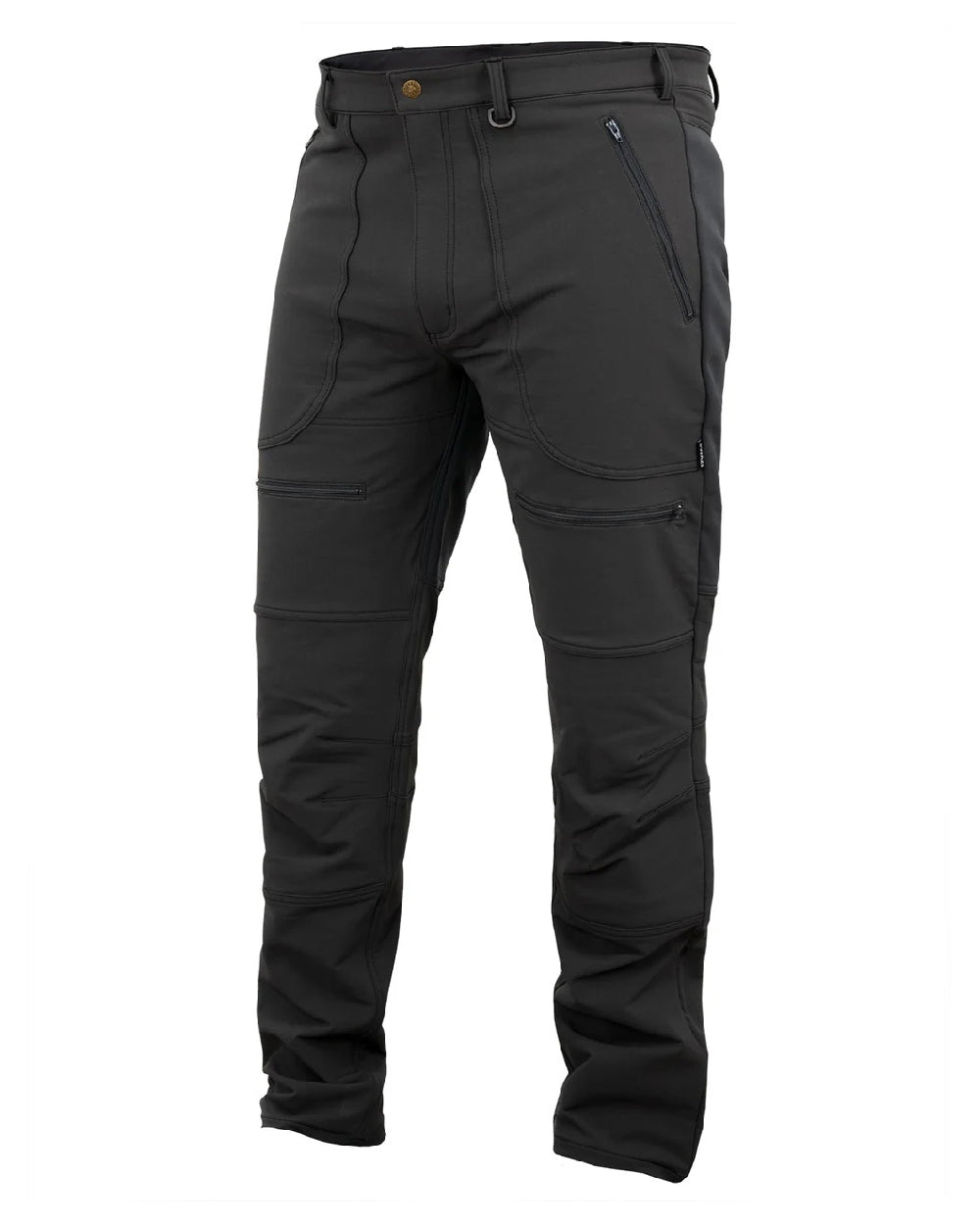 Iron Sand coloured Swazi Mens Forest Pants on white background #colour_iron-sand