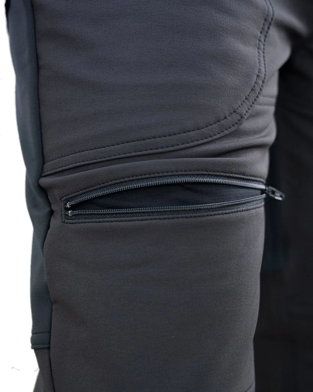 Iron Sand coloured Swazi Mens Forest Pants on white background #colour_iron-sand