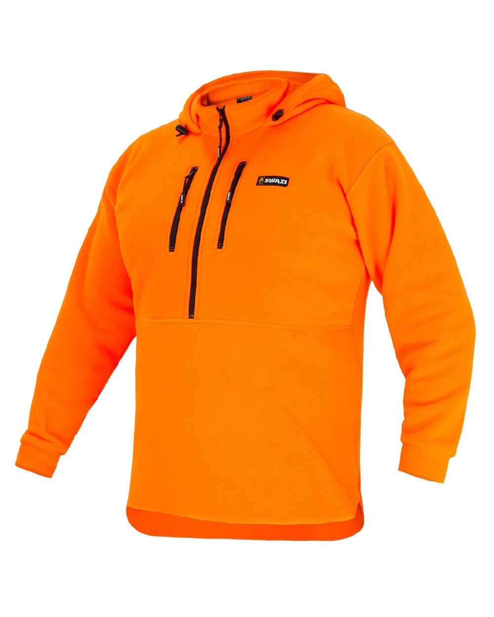 Blaze Orange coloured Swazi Mens Hi Vis Sirius on white background #colour_blaze-orange