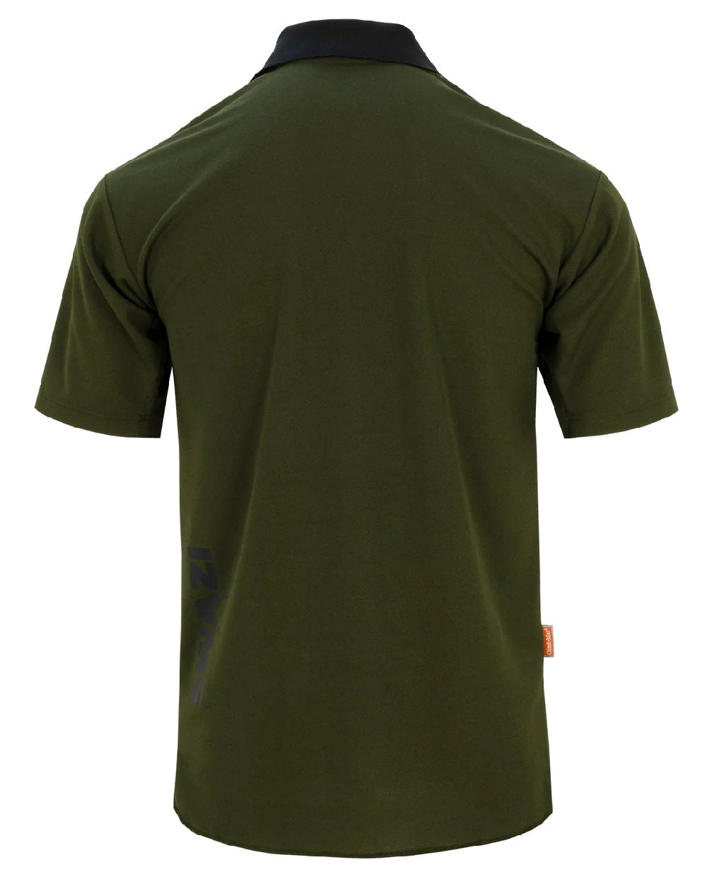 Olive coloured Swazi Mens Climb Max Short Sleeve Polo T-Shirt on white background #colour_olive