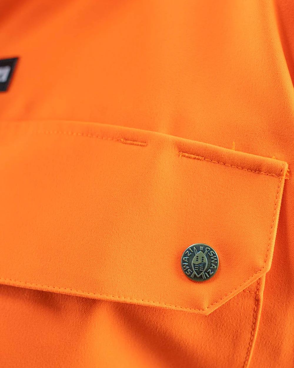 Blaze Black Swazi Mens Huron Anorak on white background #colour_blaze-black