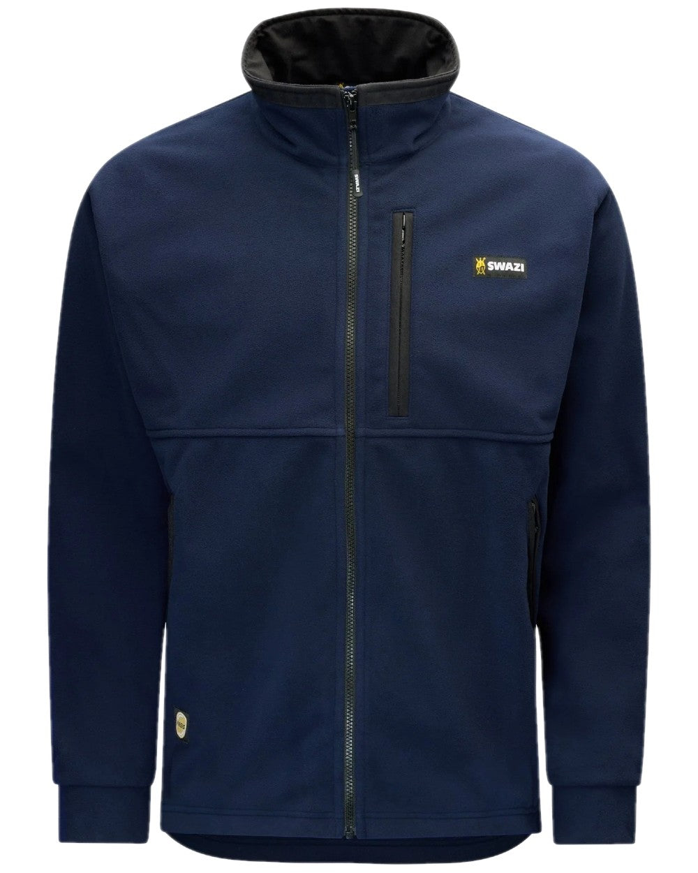 Navy Coloured Swazi Mens Molesworth Jacket on white background #colour_navy