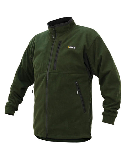 Olive coloured Swazi Mens Molesworth Jacket on white background #colour_olive