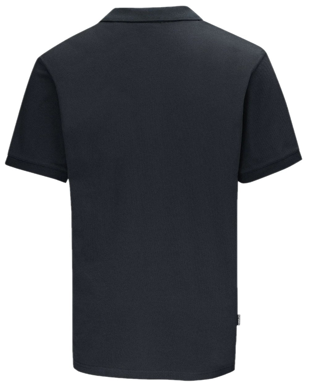 Black Colour Swazi Mens Polo Shirt on white background #colour_black