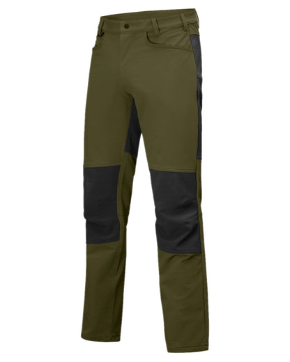 Gran Green Coloured Swazi Mens Ranger Pants on white background #colour_gran-green