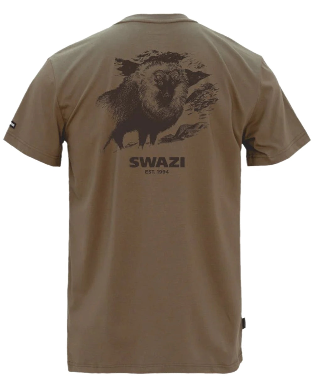 Tussock Coloured Swazi Mens Reverse Tahr Tee on white background #colour_tussock