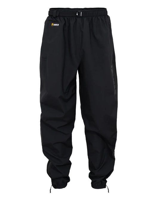 Black coloured Swazi Mens Rifleman Ultralite Overpants on white background #colour_black