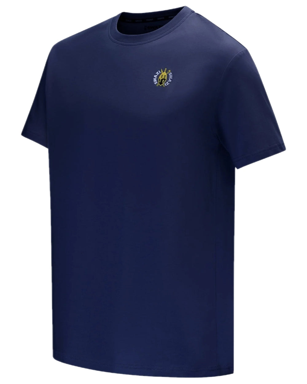 Dark Navy Coloured Swazi Mens Rugger Tee on white background #colour_dark-navy