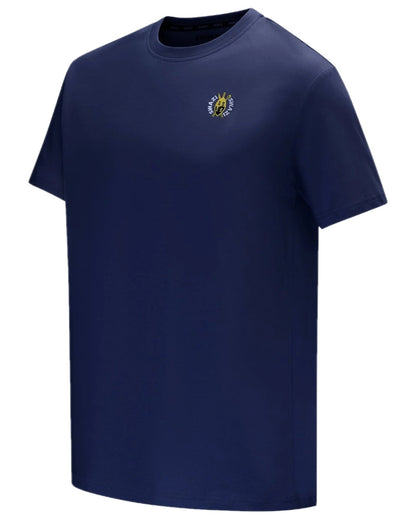 Dark Navy Coloured Swazi Mens Rugger Tee on white background #colour_dark-navy