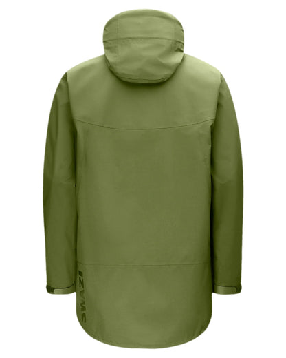 Olive Coloured Swazi Mens Sentinel Ultralight Jacket on white background #colour_olive