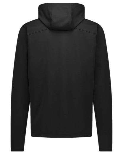 Black Coloured Swazi Mens Stalker Hooded Jacket on white background #colour_black