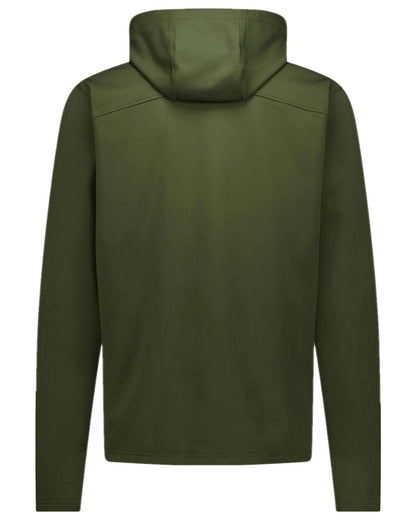 Olive Coloured Swazi Mens Stalker Hooded Jacket on white background #colour_olive