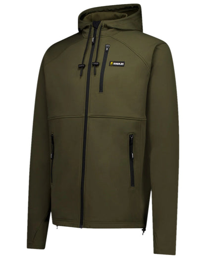 Stone Coloured Swazi Mens Stalker Hooded Jacket on white background #colour_stone