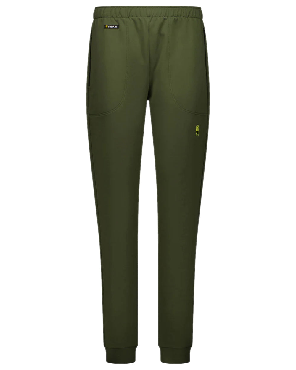 Olive Coloured Swazi Mens Stalker Pants on white background #colour_olive