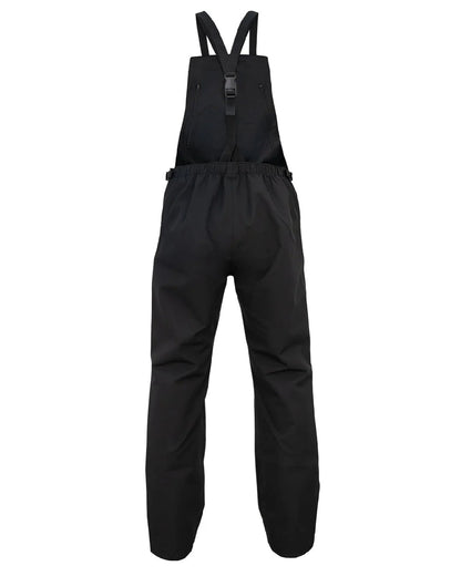 Black coloured Swazi Mens Torrent Bib Overpants on white background #colour_black