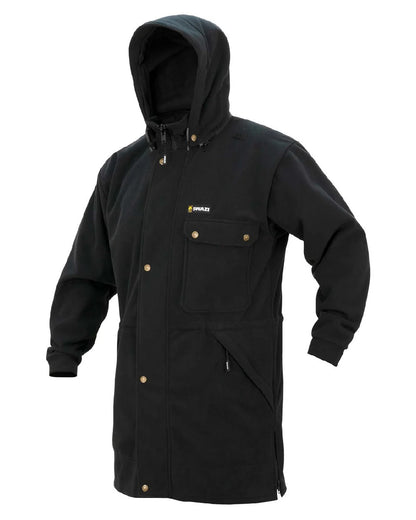 Black coloured Swazi Mens Windriver Jacket on white background #colour_black