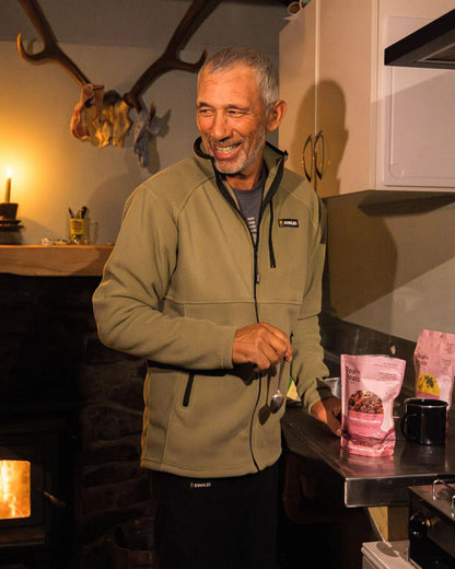 Tussock Coloured Swazi Muskox Jacket on kitchen background #colour_tussock