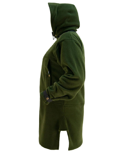 Olive coloured Swazi Nahanni Shirt on white background #colour_olive