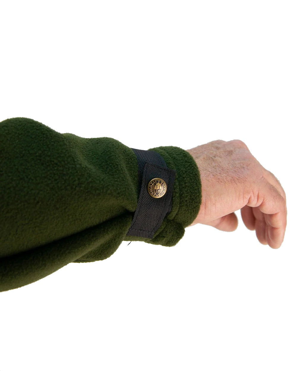 Olive coloured Swazi Nahanni Shirt on white background #colour_olive