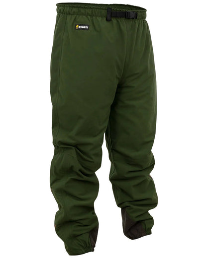 Olive Coloured Swazi Overpants on white background #colour_olive