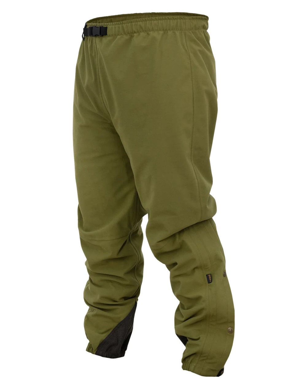 Tussock Green Coloured Swazi Overpants on white background #colour_tussock-green