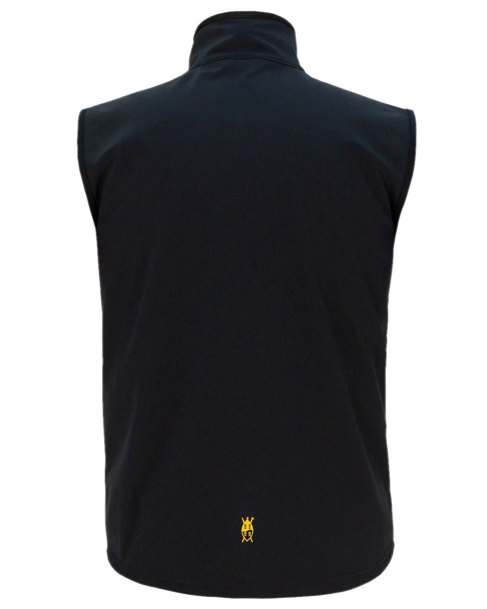 Black Coloured Swazi Paragon Vest on white background #colour_black