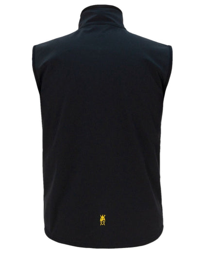 Black Coloured Swazi Paragon Vest on white background #colour_black