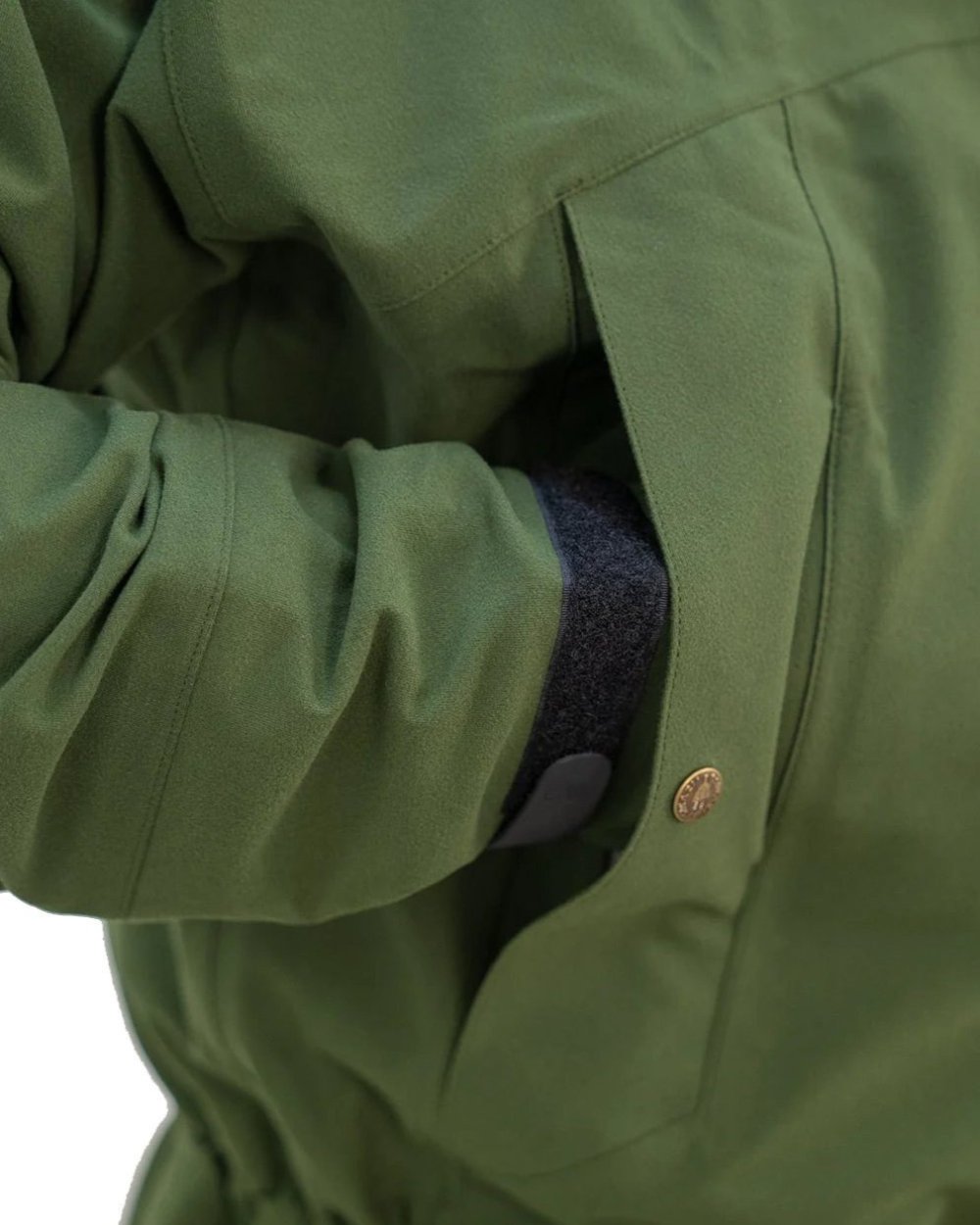 Olive Coloured Swazi Tahr Xp Smock on white background #colour_olive