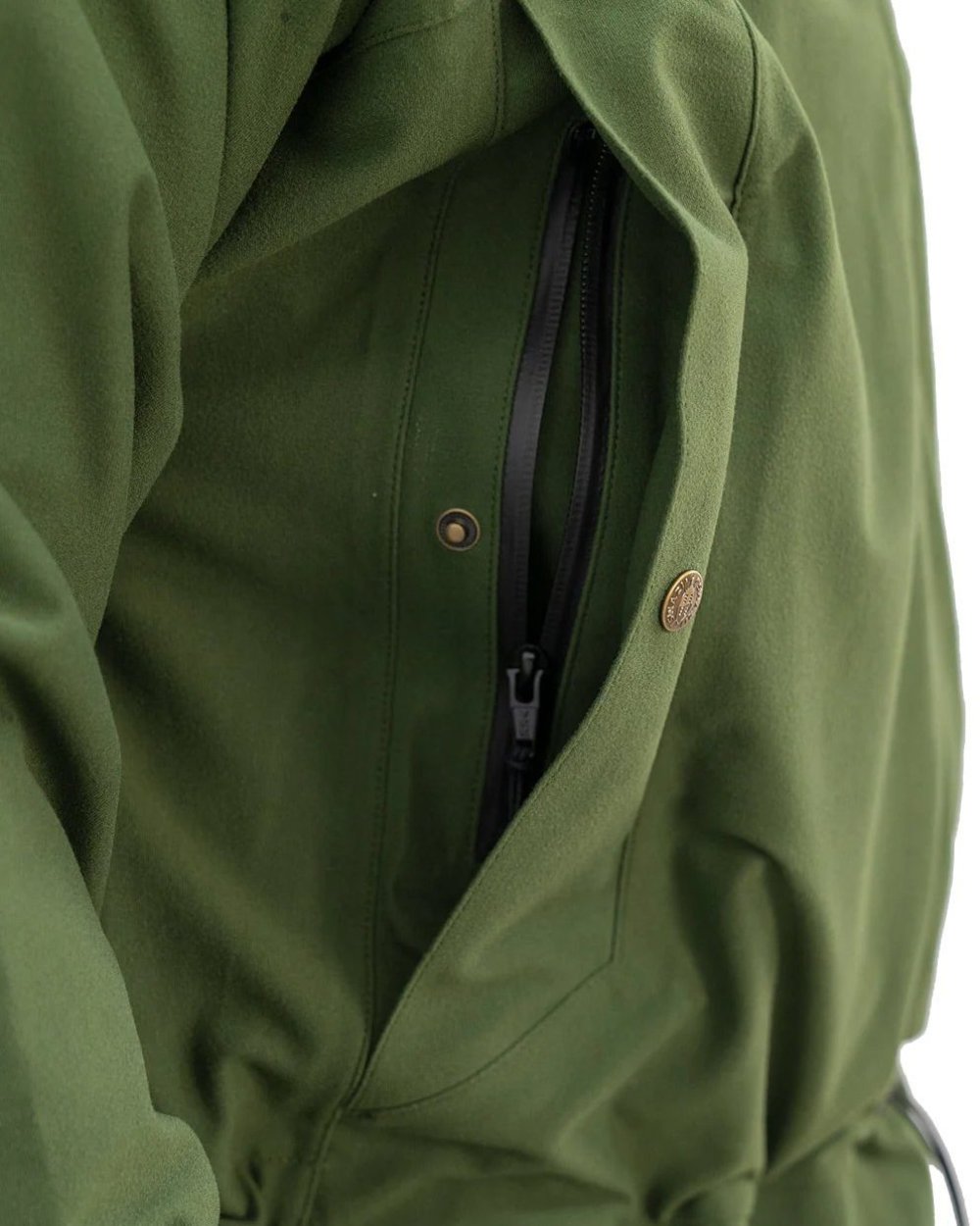 Olive Coloured Swazi Tahr Xp Smock on white background #colour_olive